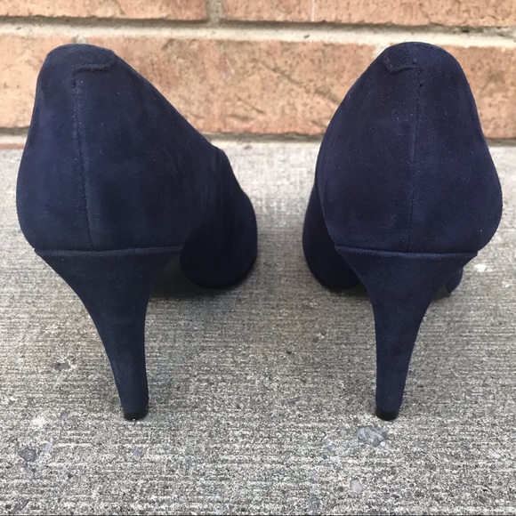 NINE WEST  Proud Mama Navy Suede Pump, size 7.5 - Picture 6 of 8